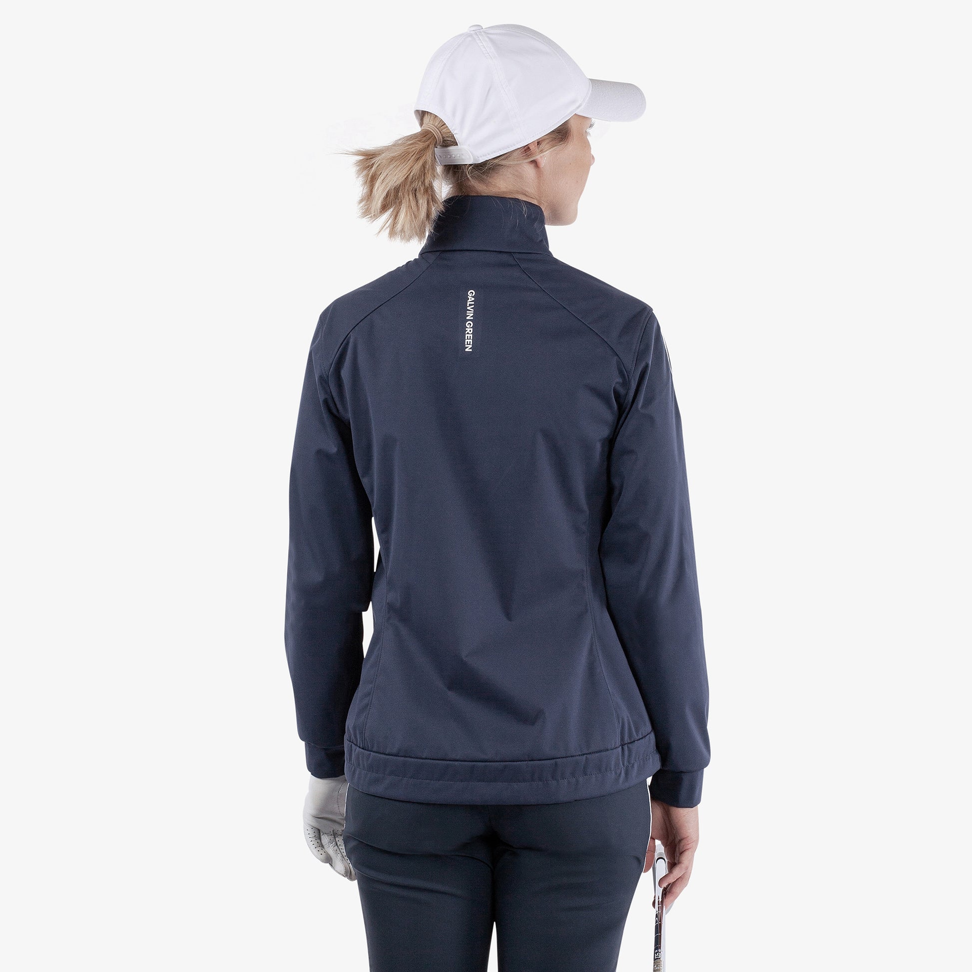 Galvin Green Women's Navy Windproof Jacket with Water Repellent Finish