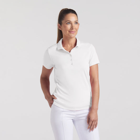 Puma Golf Ladies Short Sleeve Polo in White