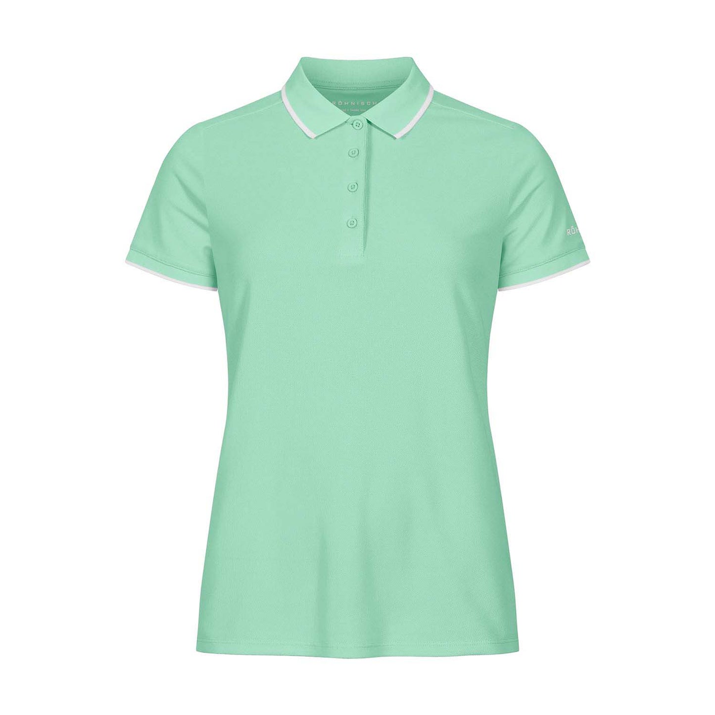 Rohnisch Ladies Classic Polo Shirt with Contrast Trim in Ice Green 