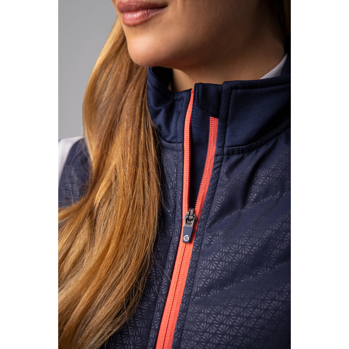 Sunderland Ladies Lightweight Padded Gilet in Navy Shell Print
