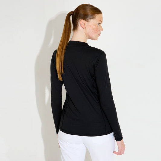 Abacus Ladies Black Long Sleeve Top