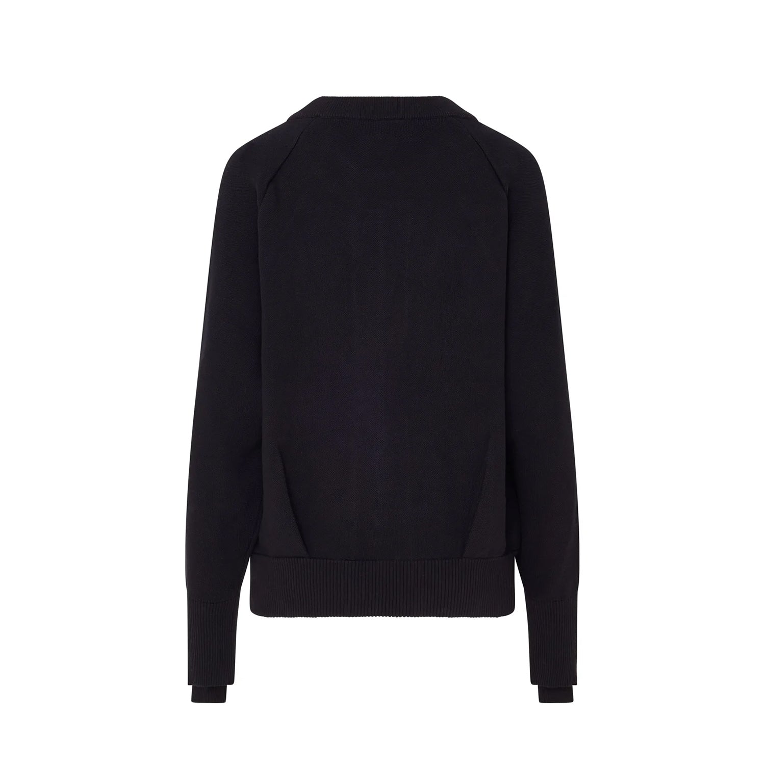 Swing Out Sister Ladies Bomber-Style Lined Cardigan in Black