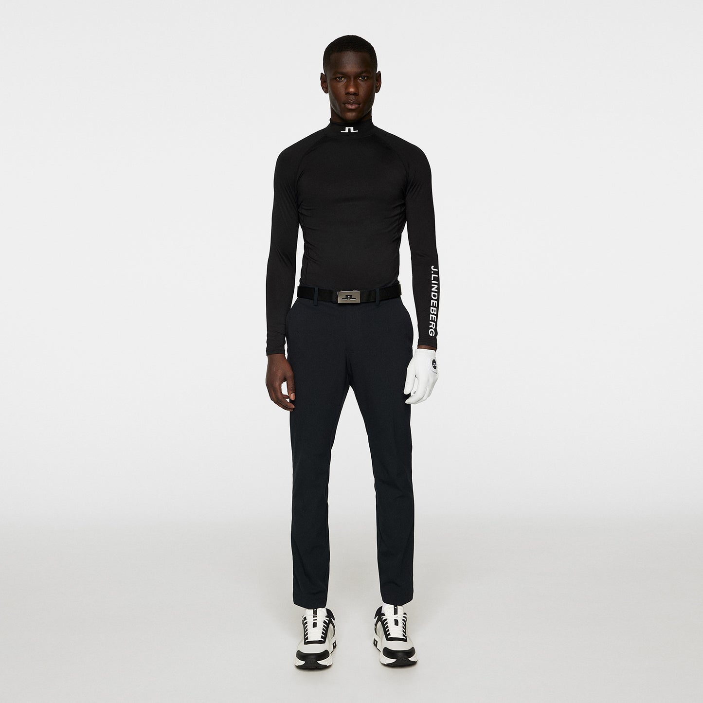 J.Lindeberg Mens Soft Compression Top in Black