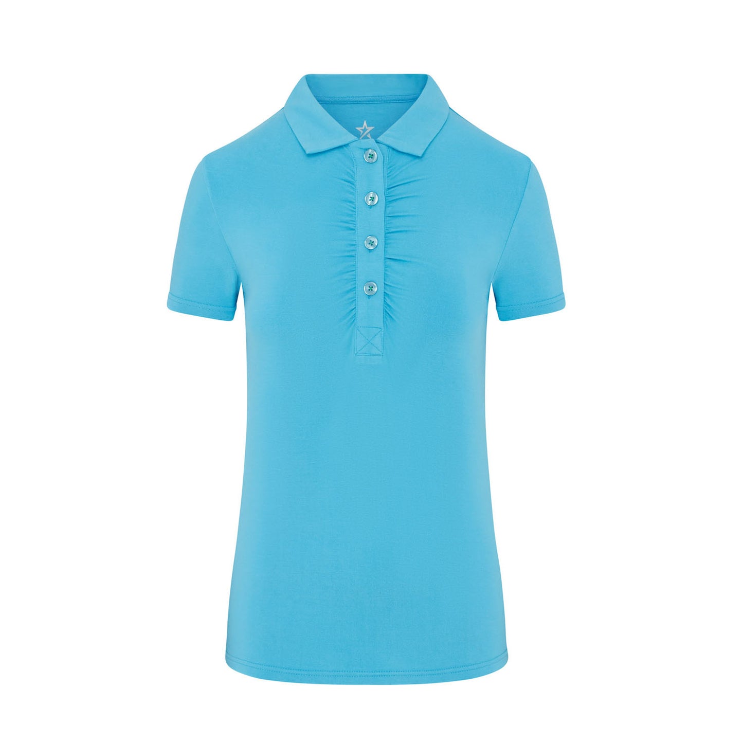 Swing Out Sister Ladies Dazzling Blue Ultra-Soft Stretch Short Sleeve Polo