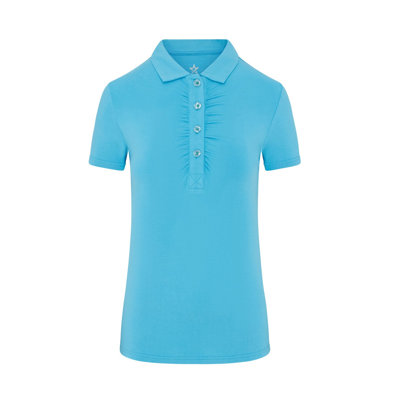 Swing Out Sister Ladies Dazzling Blue Ultra-Soft Stretch Short Sleeve Polo