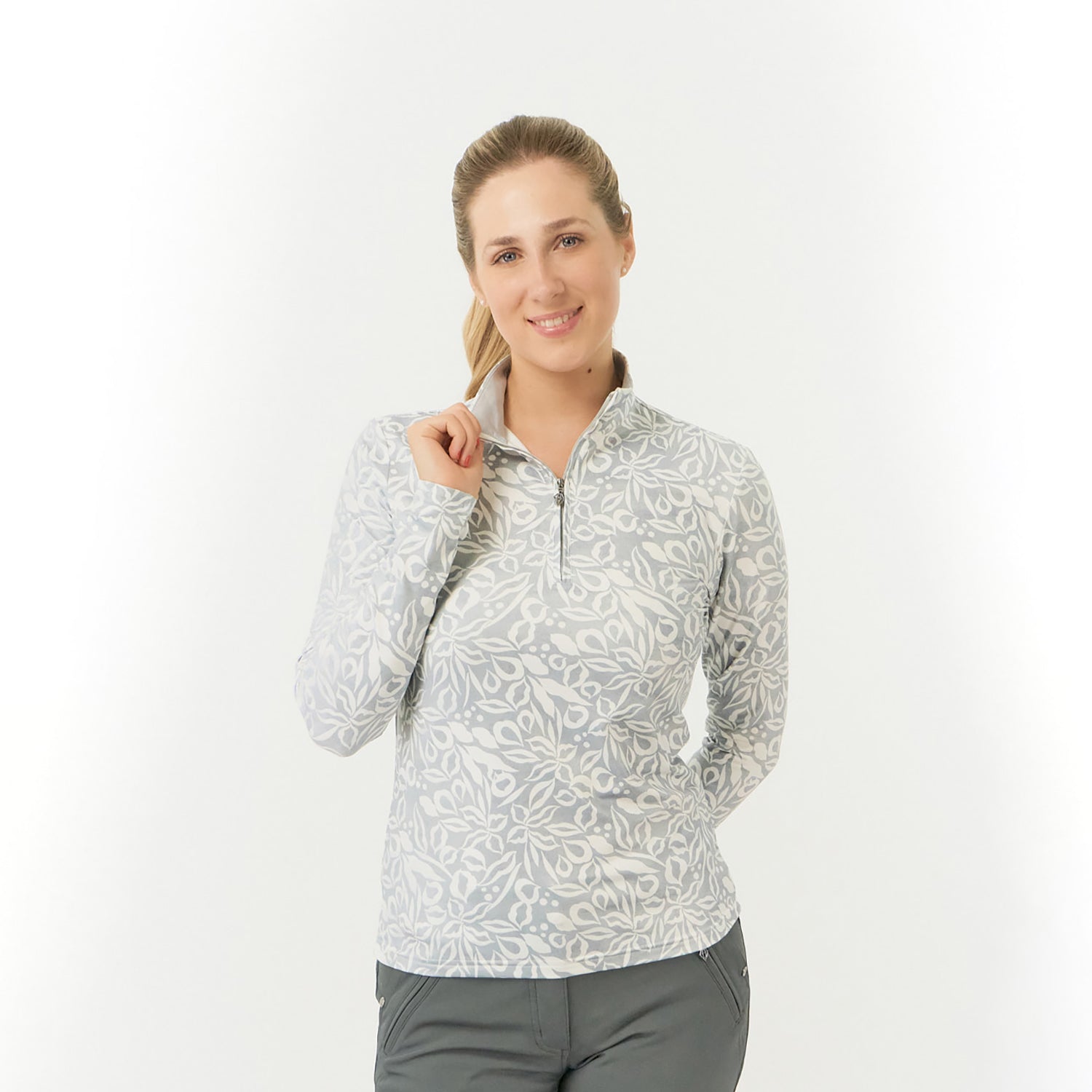 Pure Ladies Brushed Back Thermal Long Sleeve Golf Top