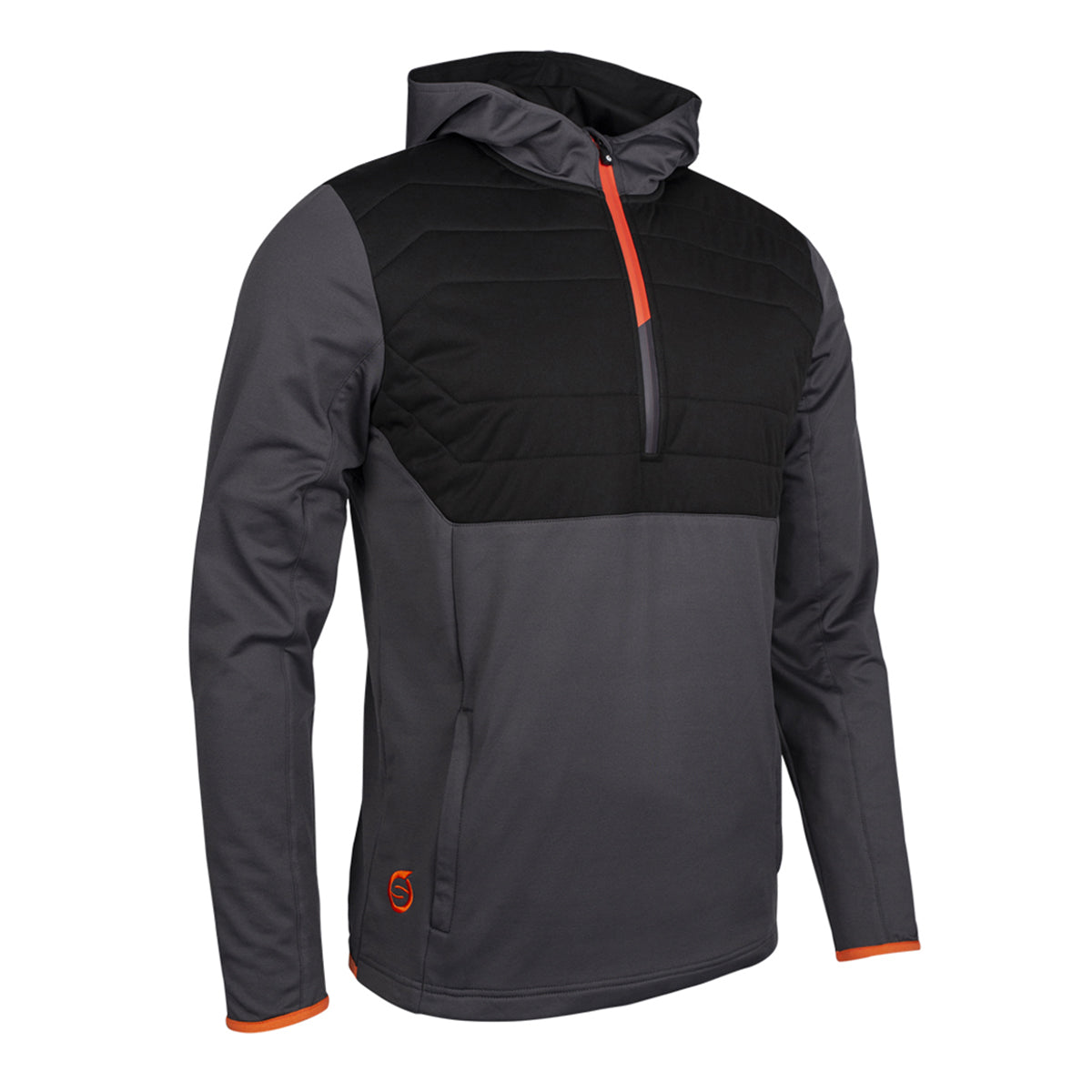 Sunderland Mens Hybrid Showerproof Mid-Layer with Contrast Quilted Panels and Hood