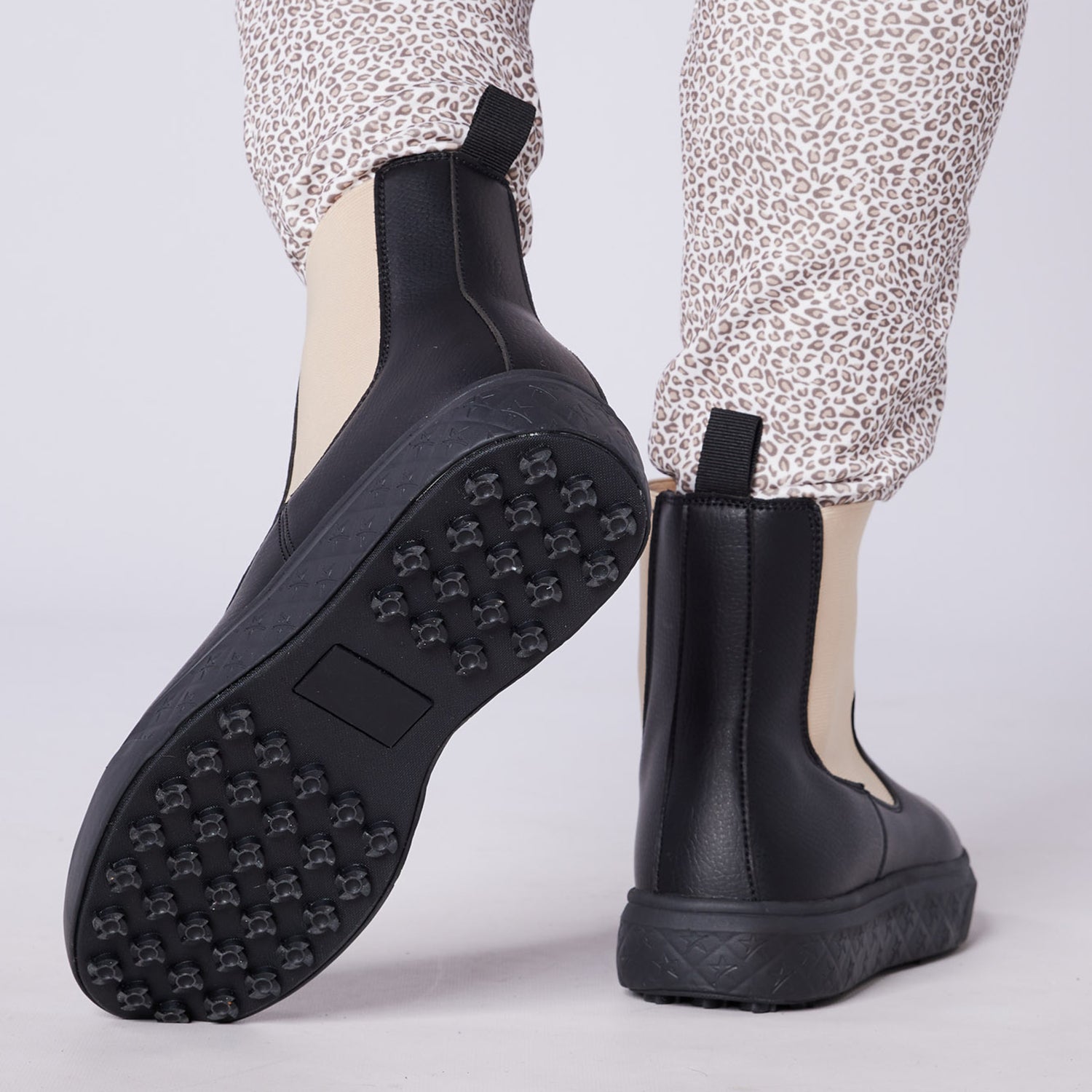 Swing Out Sister Ladies Pull-On Waterproof Chelsea Winter Boot in Black