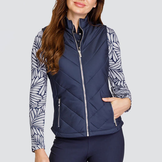 Tail Ladies Quilted Gilet in Navy