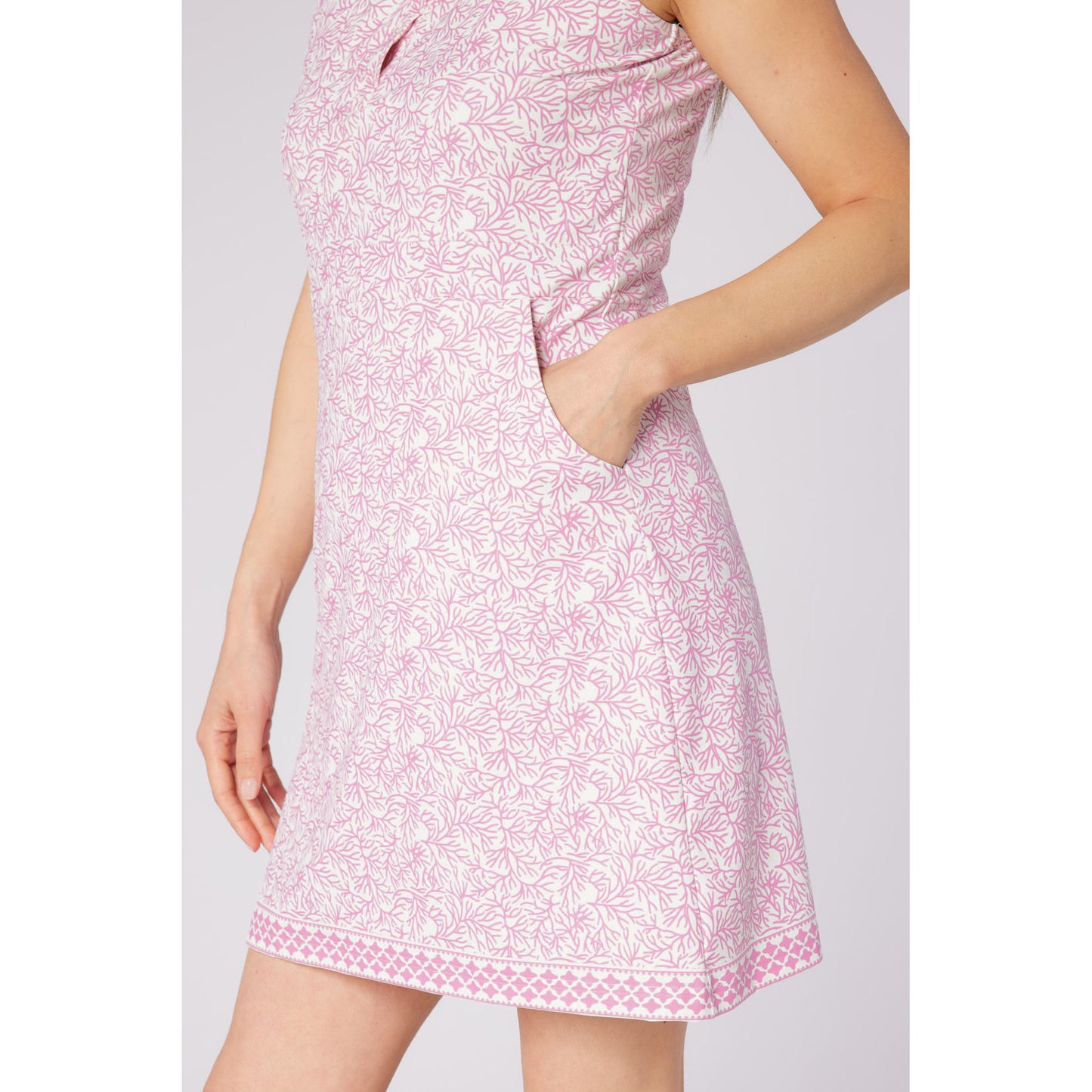Swing Out Sister Ladies Sleeveless Gentle A-Line Golf Dress for Effortless Style from Fairway to Clubhouse