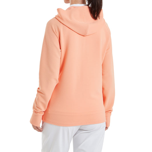 FootJoy Ladies Mid-Weight Hooded Ribbed Jacket Perfect for Golf & Casual Wear