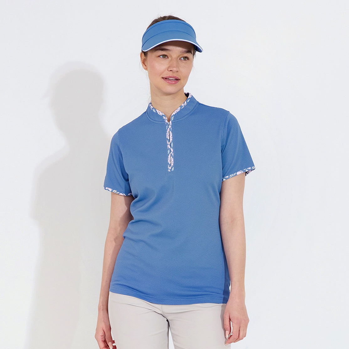 Abacus Ladies Honeycomb Structured Short Sleeve Polo - Style and Performance in Every Swing