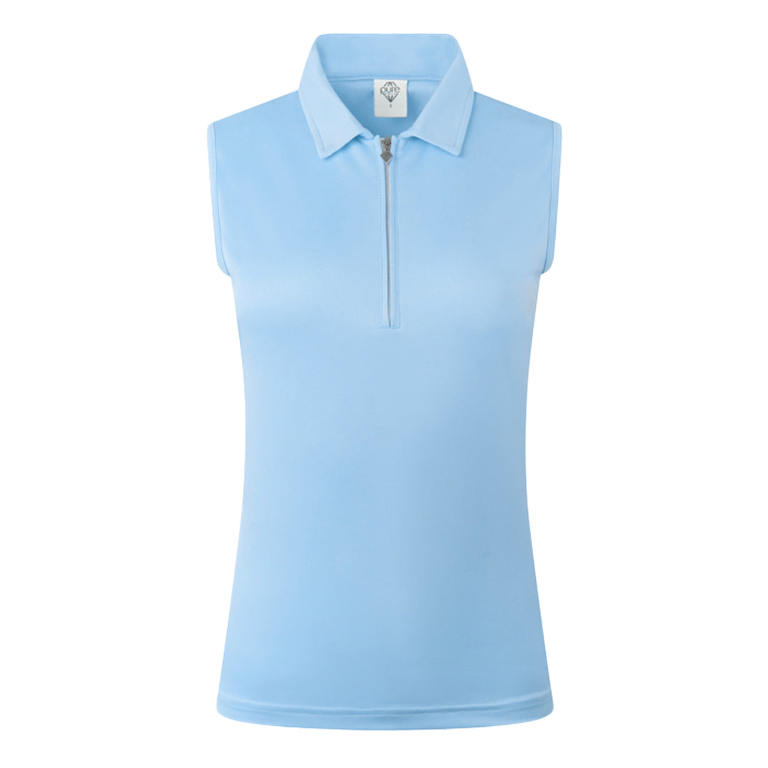 Pure Golf Ladies Silky Soft Sleeveless Polo