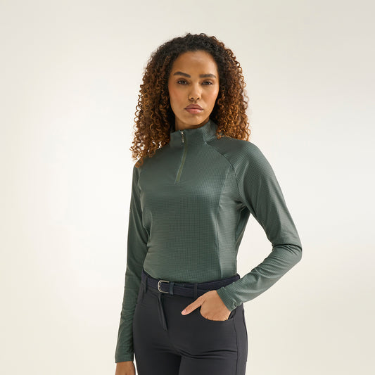 PING Ladies Printed Long-Sleeve Golf Top with Brushed Back Inner