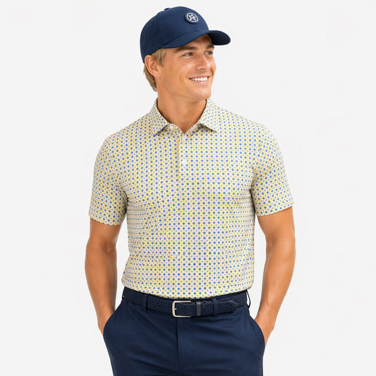 Swing Out Sister Men's Short Sleeve Polo for Breathable Performance & Effortless Movement