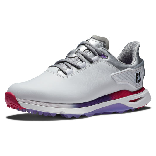 FootJoy Women's Spikeless Pro/SLX Golf Shoes in White, Silver, Multi