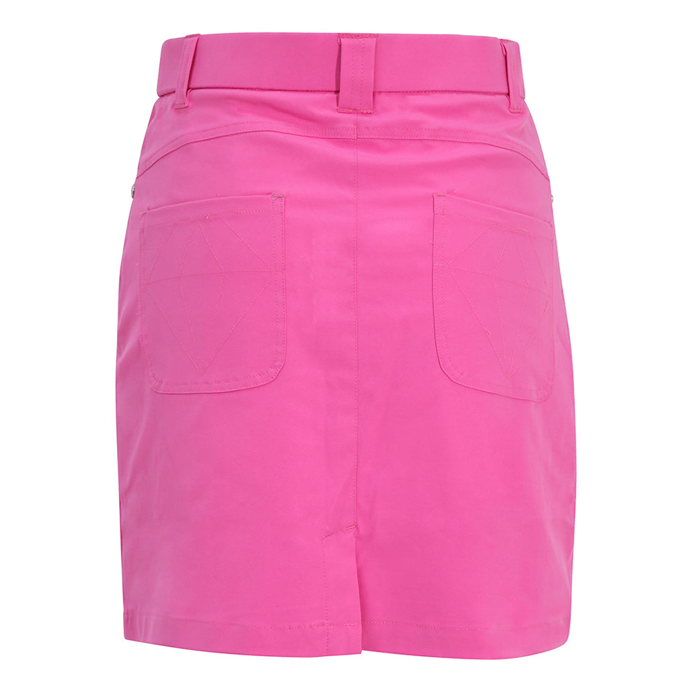 Pure Golf Ladies Stretch Skort in Azalea Pink