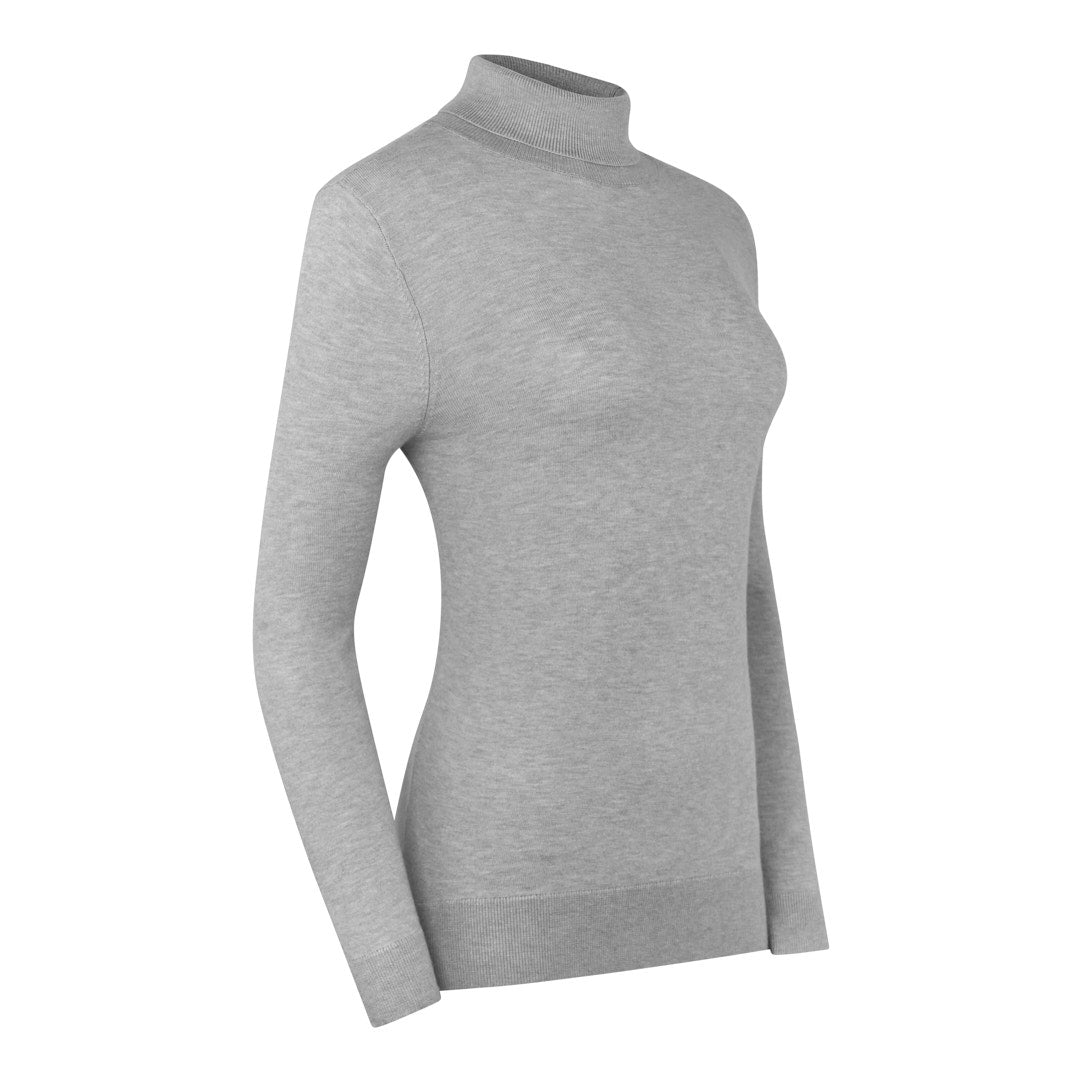 Pure Ladies Fine Knit Super-Soft Roll Neck