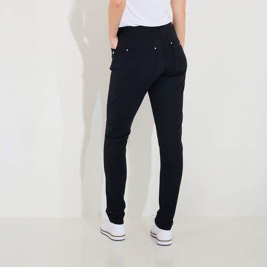 Abacus Ladies Elite Mid Waist Trousers in Black