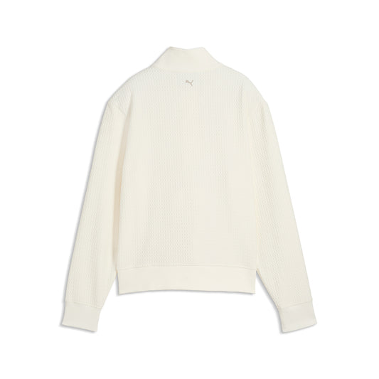 Puma Ladies Waffle Style 1/4 Zip - Enjoy Cosy Comfort for Cooler Days