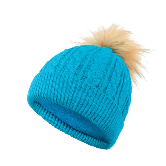 Surprizeshop Ladies Fleece Lined Waterproof Bobble Hat