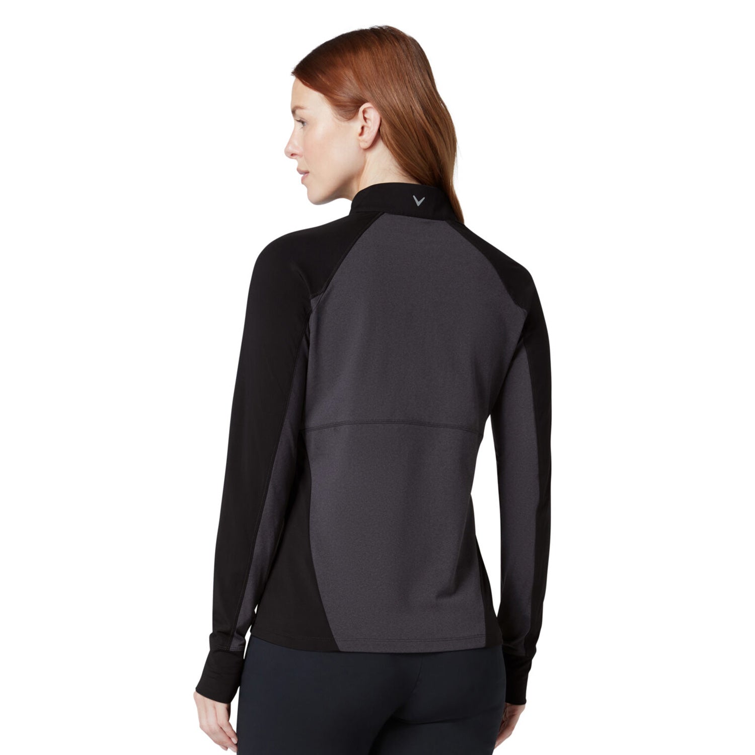 Callaway Women's Soft-Stretch Water Repellent 1/4 Zip Top in Black