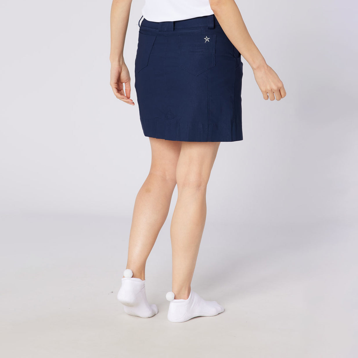 Swing Out Sister Ladies Navy Pull-On Golf Skort