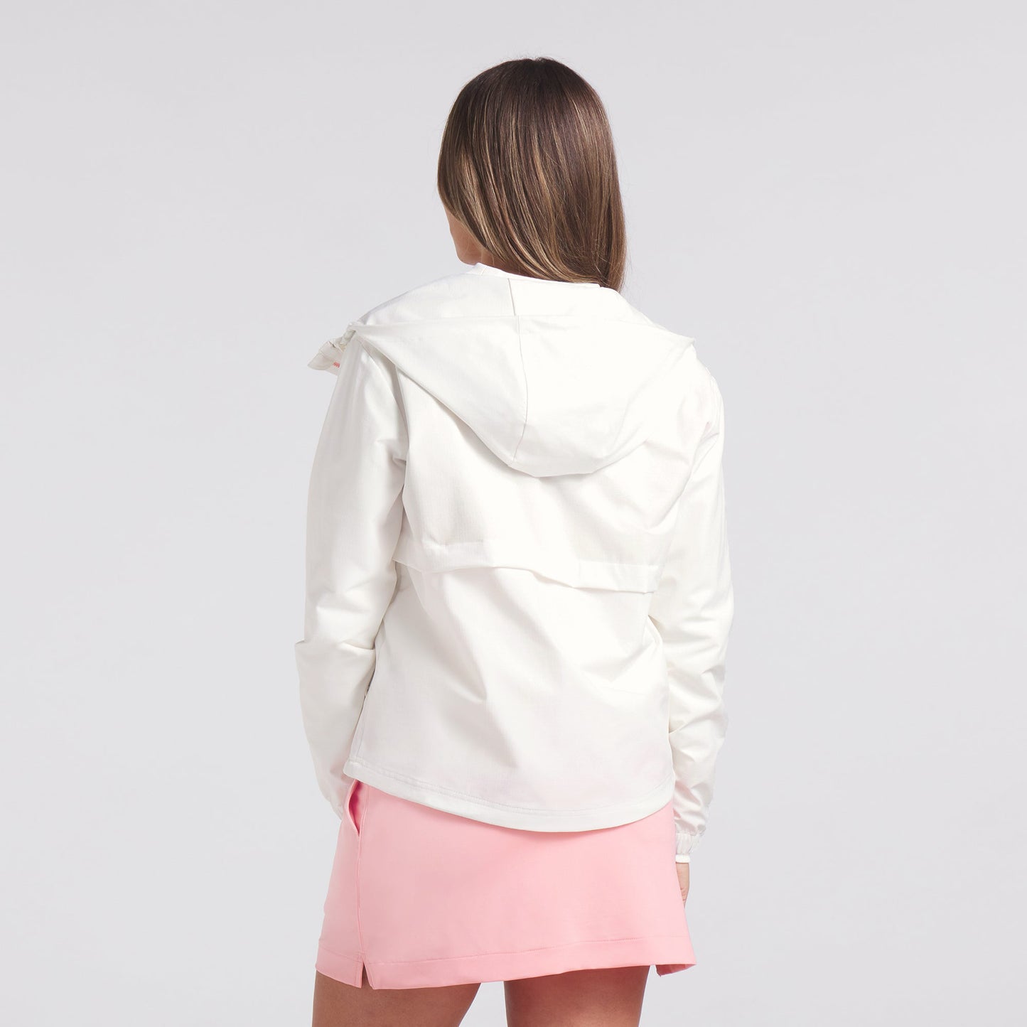 Puma Ladies Full Zip Jacket with Hood in Warm White