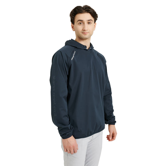 Abacus Mens Navy Bounce Waterproof Hoodie
