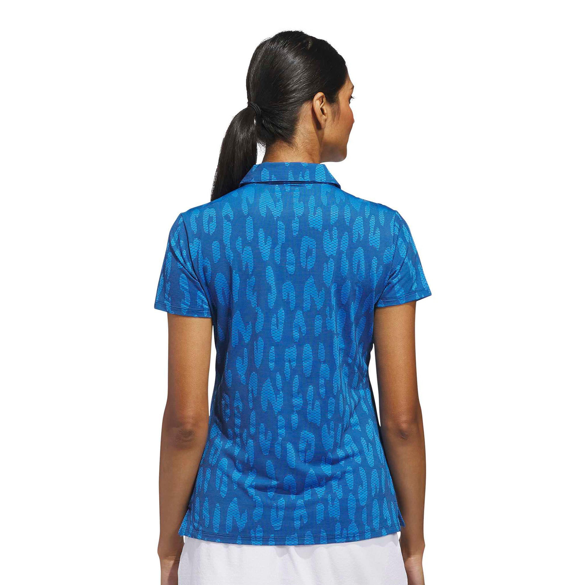 adidas Golf Ladies Short Sleeve Jacquard Polo with Innovative Technology for Performance-Driven Elegance