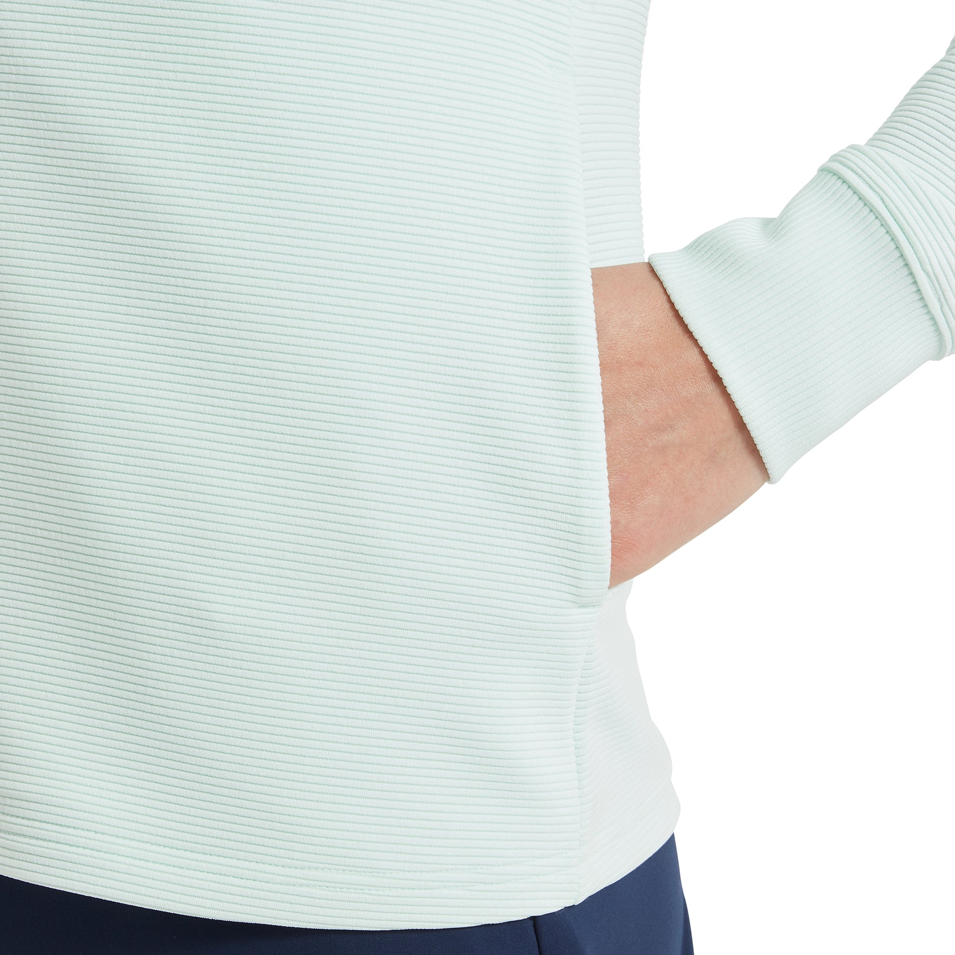 FootJoy Ladies Mid-Weight Hooded Ribbed Jacket Perfect for Golf & Casual Wear