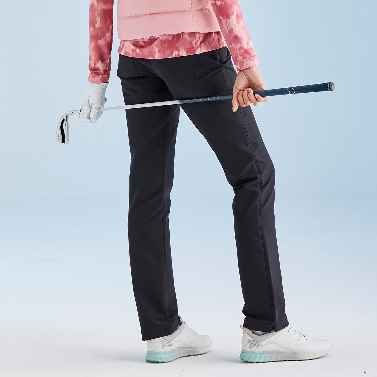 PING Ladies Black Thermal Golf Trousers with Water-Resistant Finish