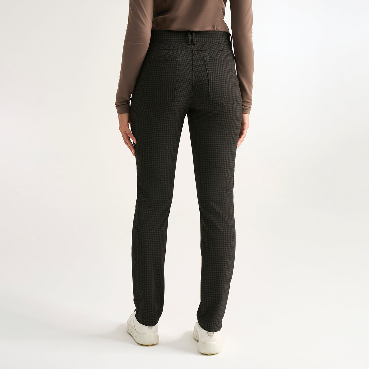 PING Ladies Thermal Golf Trousers with Chic Houndstooth Print