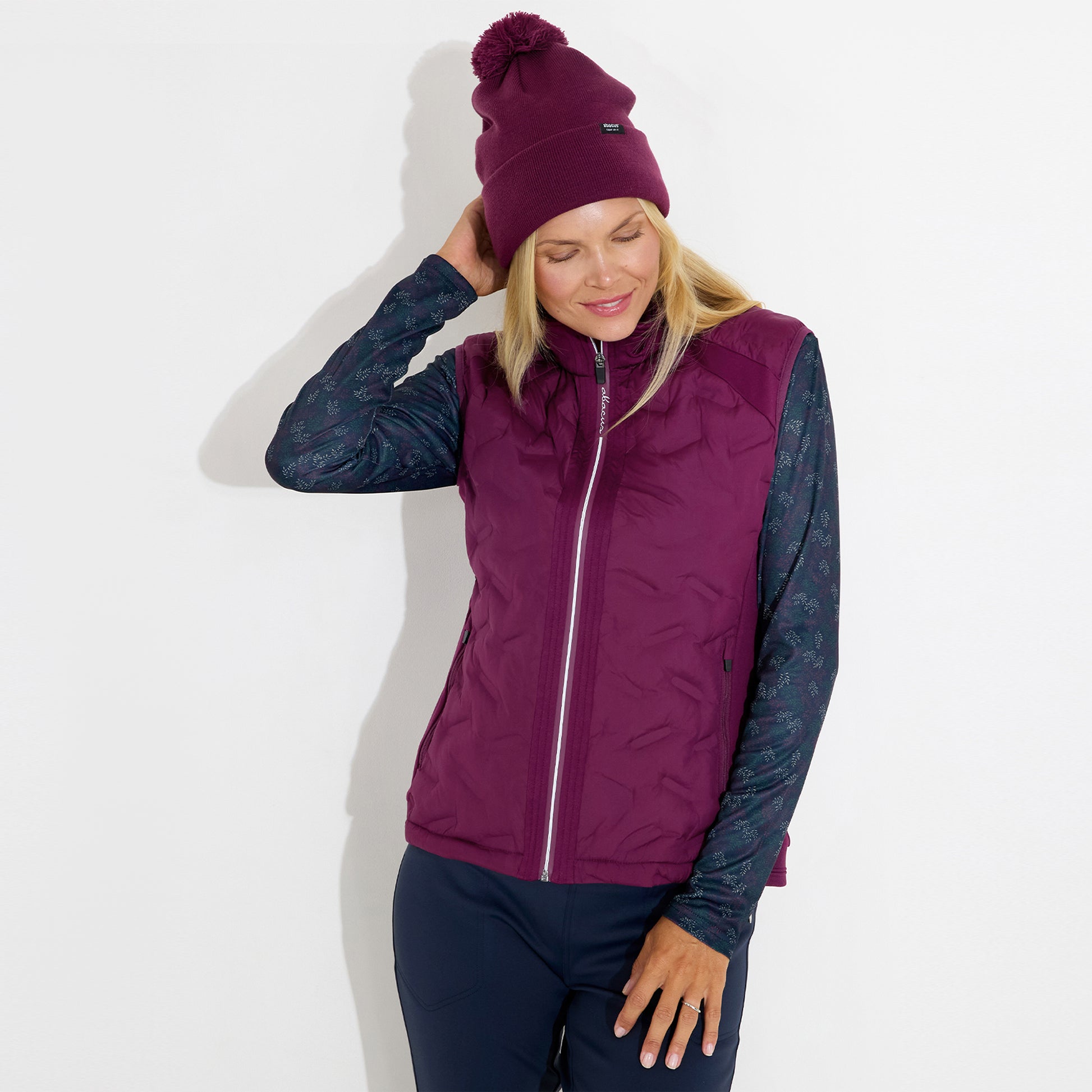 Abacus Ladies Quilted Gilet with Stretch Side Panels