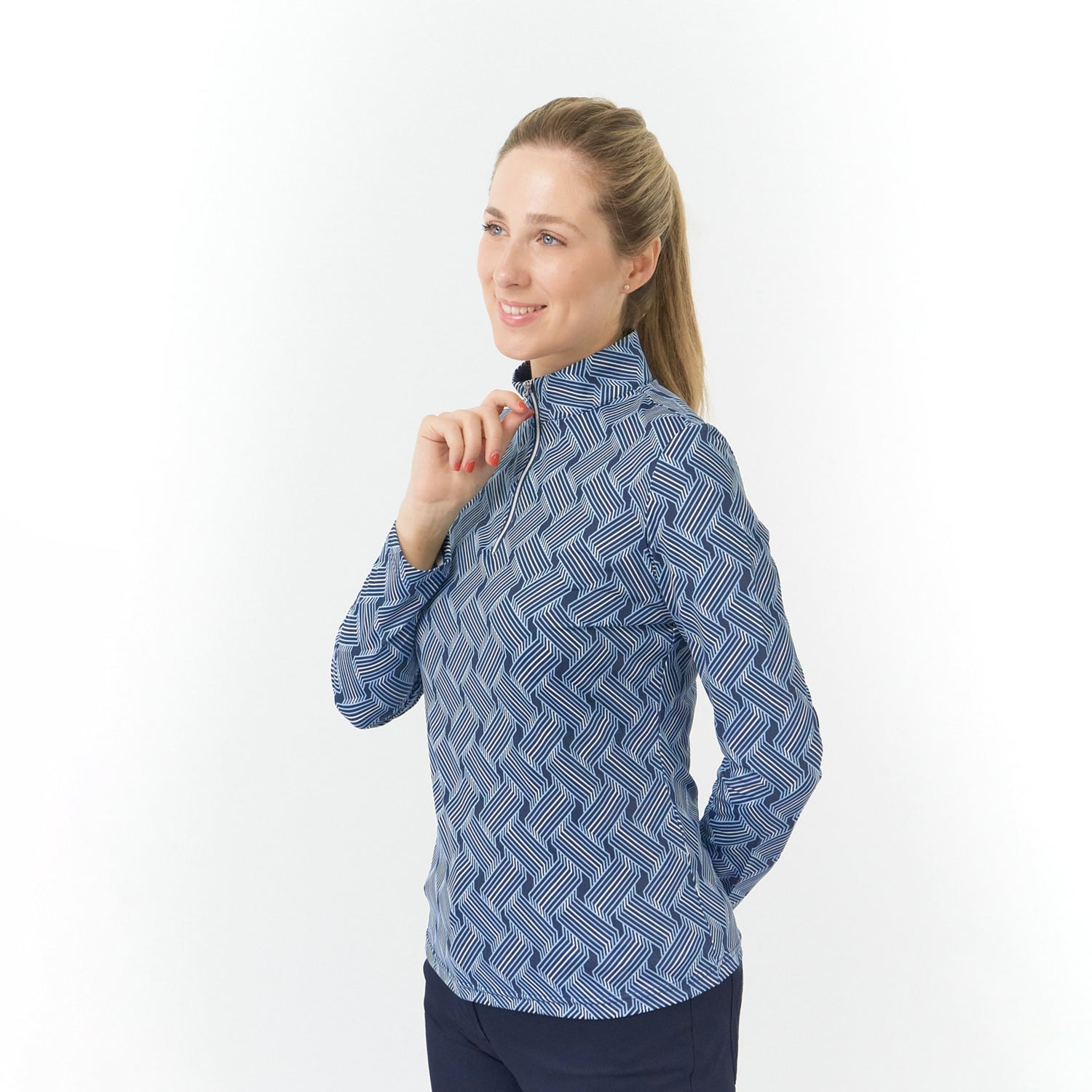 Pure Ladies Brushed Back Long Sleeve Golf Top