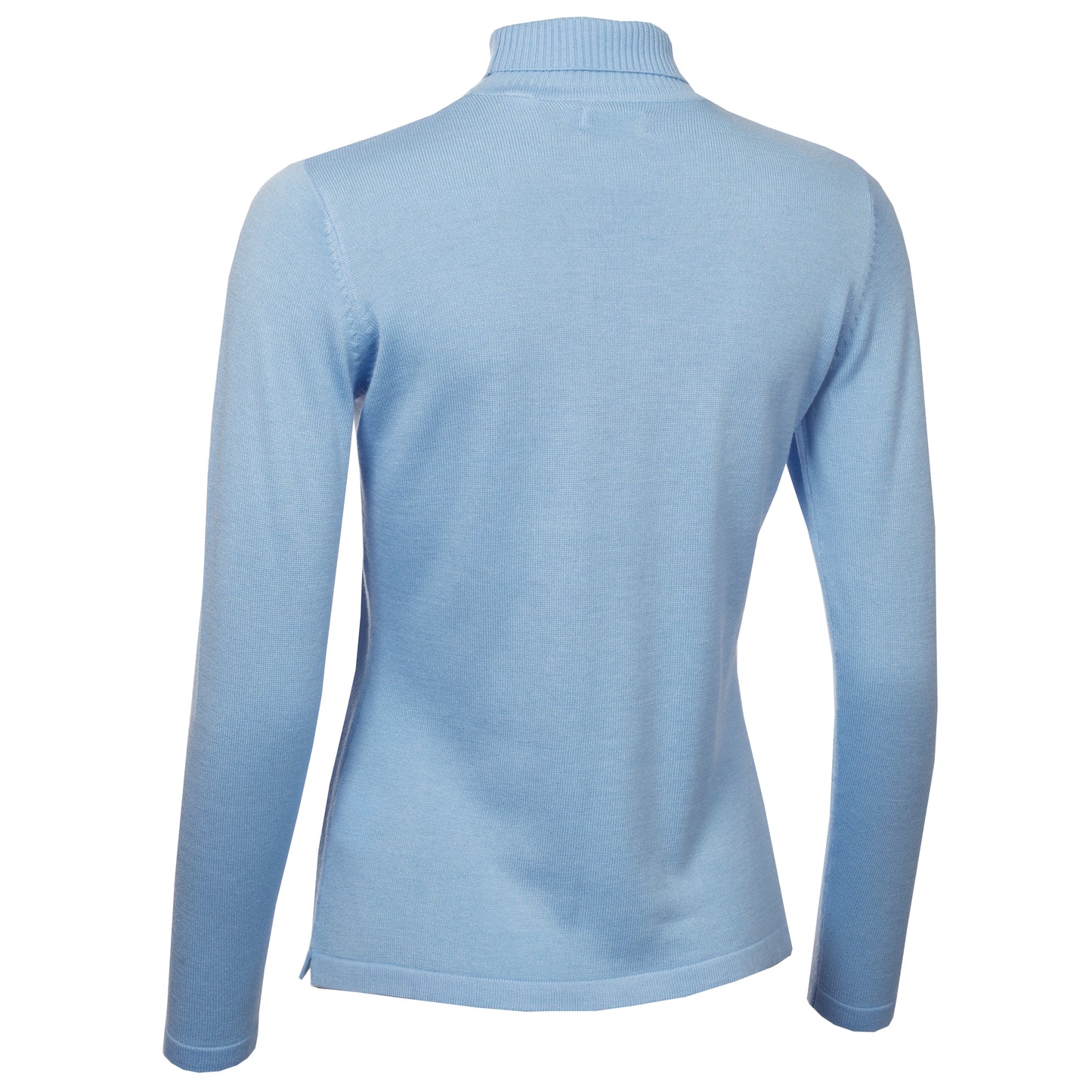 Green Lamb Ladies Cashmere Mix Roll Neck in Ice Blue
