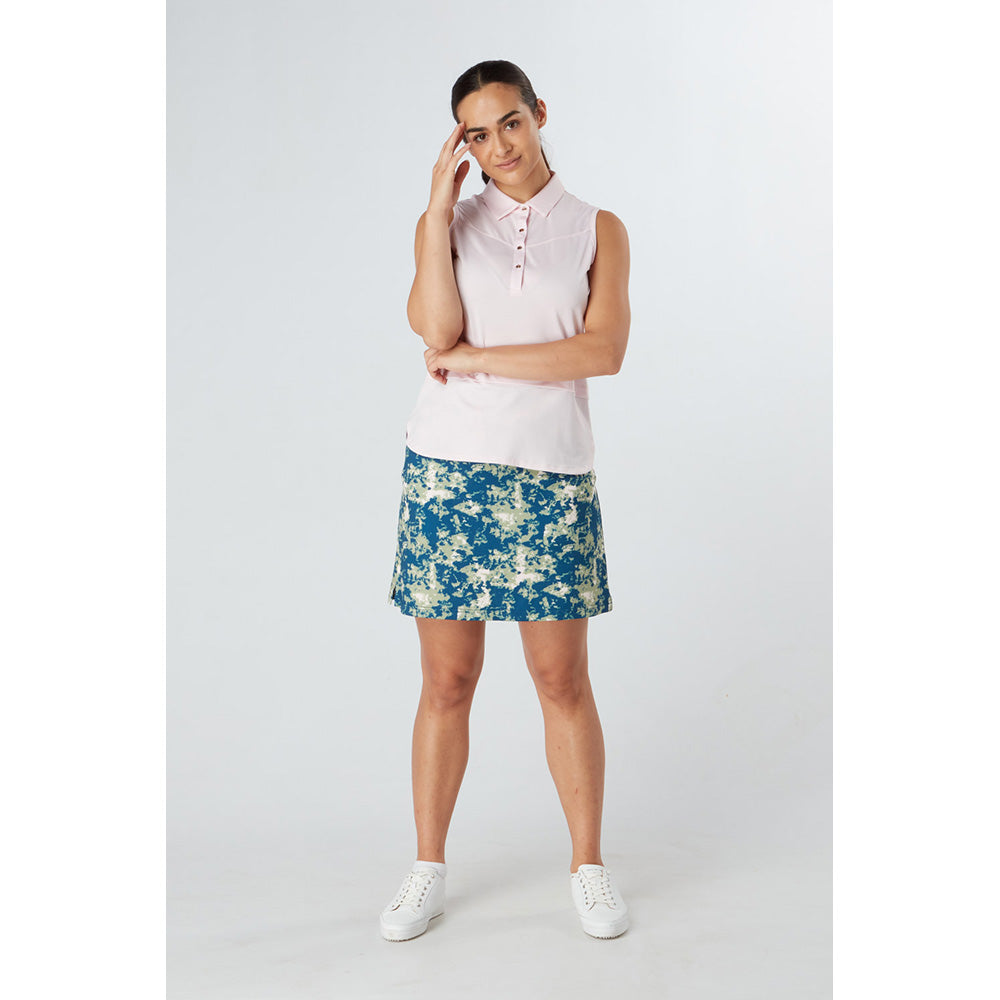 Swing Out Sister  Sleeveless Polo in Cherry Blossom