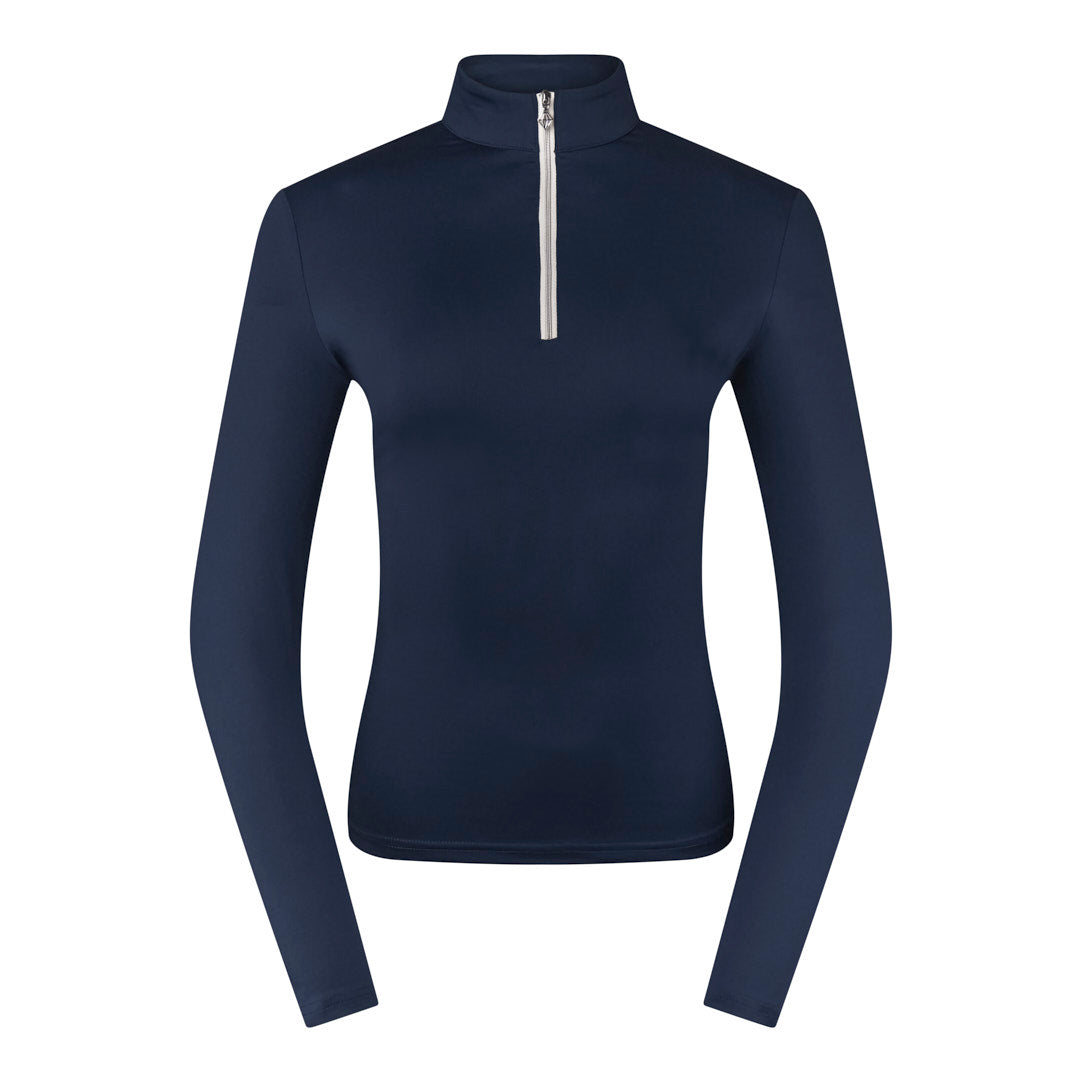 Pure Ladies Lightweight Mid-Layer Top in Navy