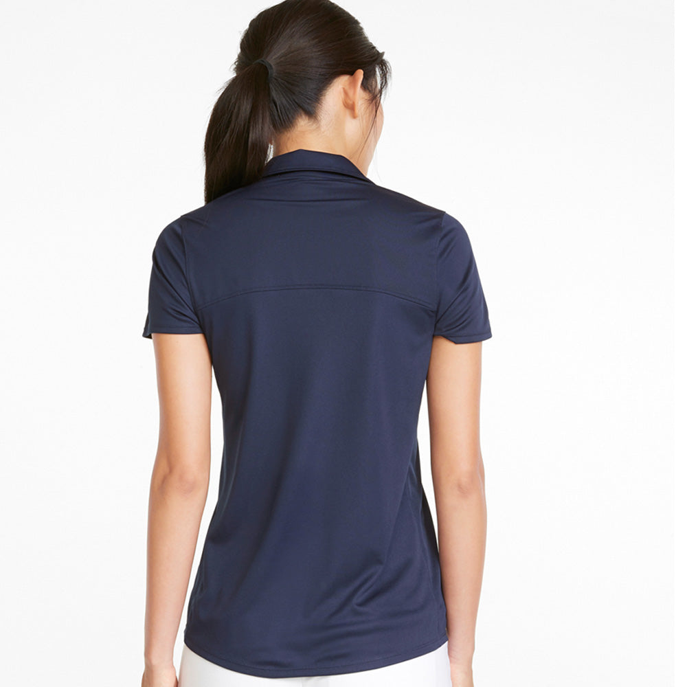 Puma Ladies Navy Blazer Short Sleeve Polo