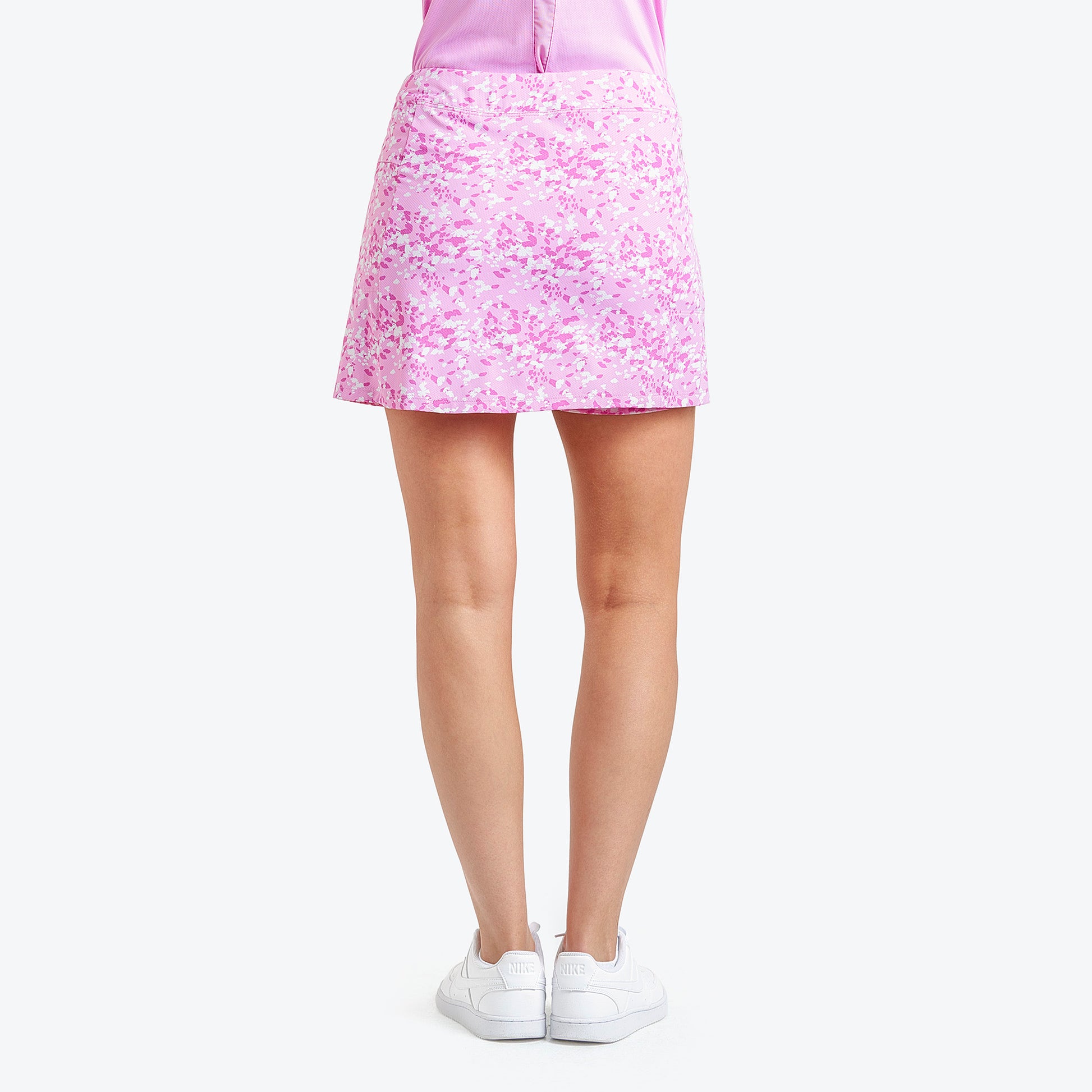 Nivo Ladies Livcool Pull-On Skort in Bubble Gum Abstract Floral Print