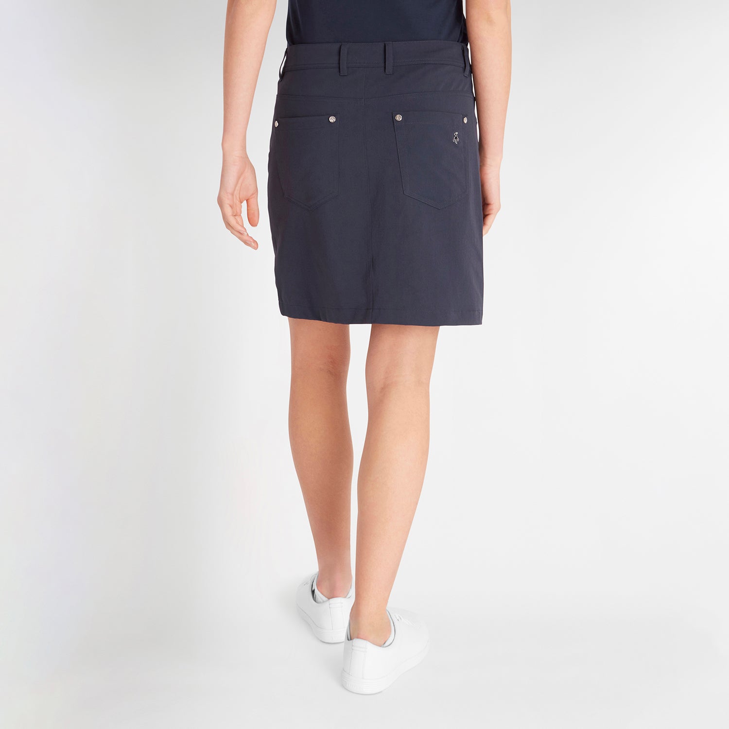 Green Lamb Ladies Soft-Stretch Skort in Navy