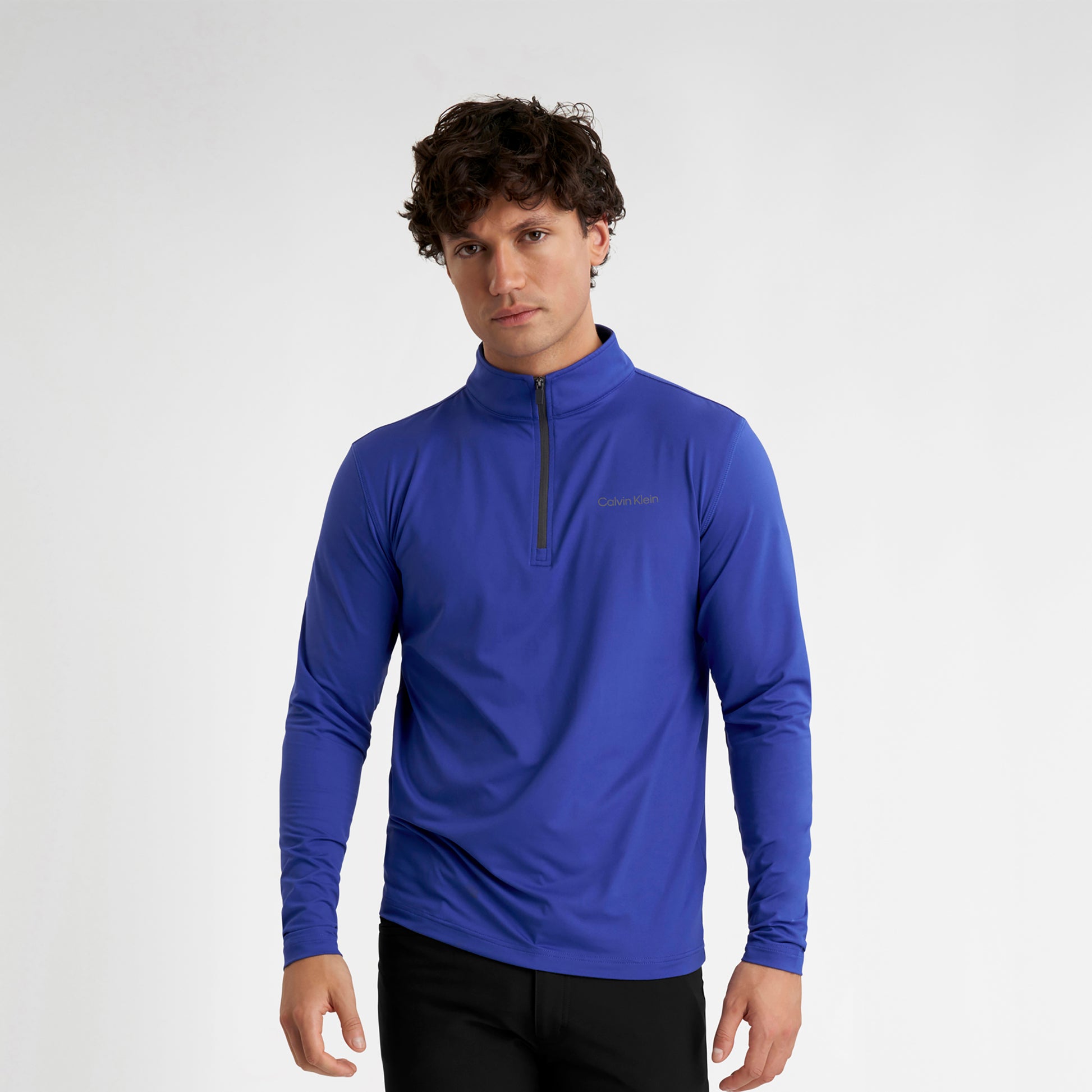 Calvin Klein Technical Zip-Neck Top