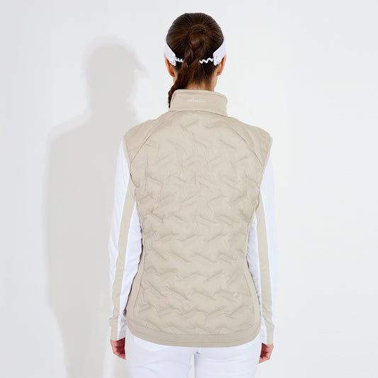 Abacus Ladies Quilted Gilet with Stretch Side Panels