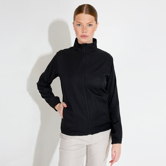 Abacus Ladies Lanark Classic Stretch Wind Jacket in Black