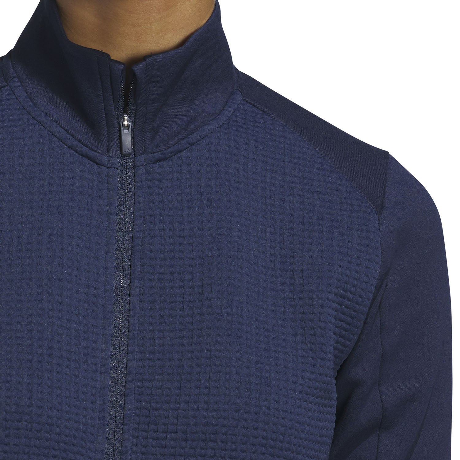 adidas Golf Ladies Navy Jacket with Textured Panels