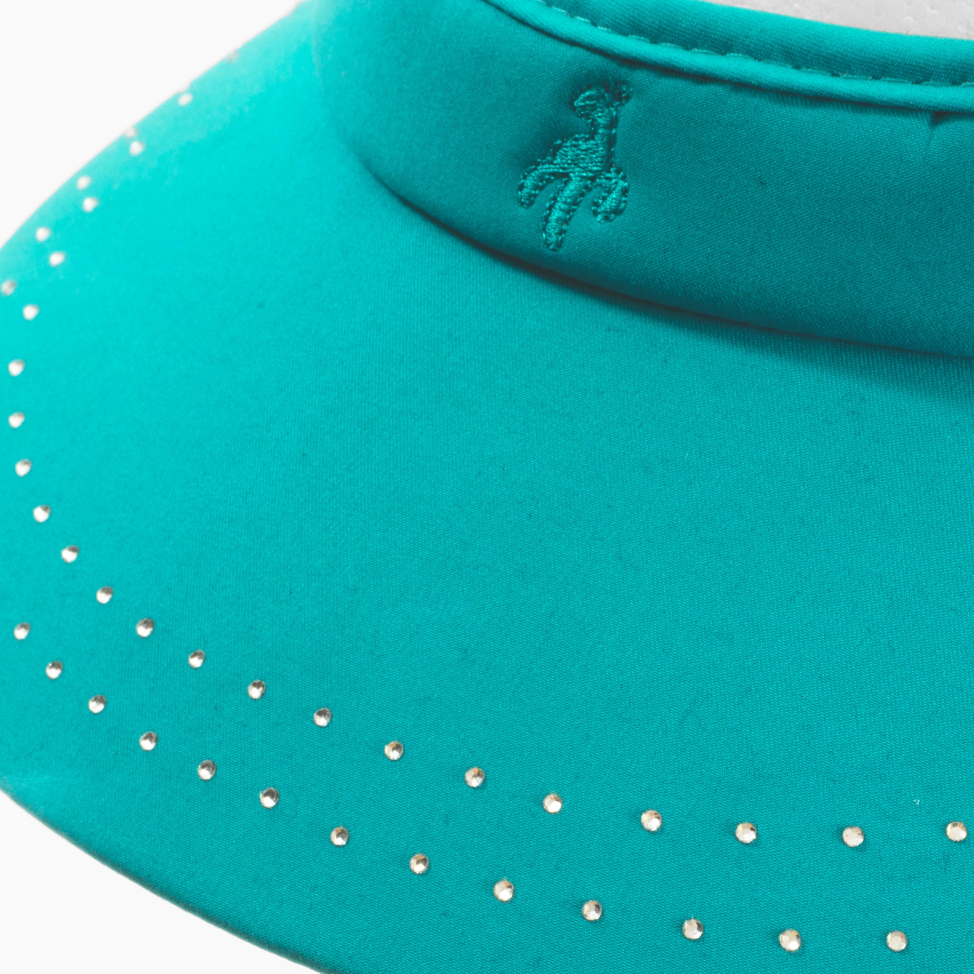 Green Lamb Ladies Diamanté Visor with Adjustable Fit