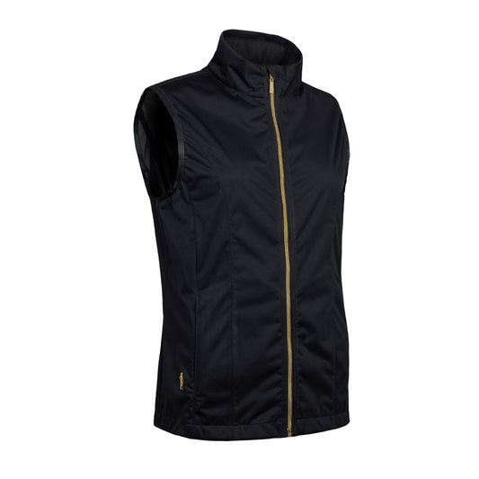 Glenmuir Ladies Lightweight Showerproof Gilet in Black