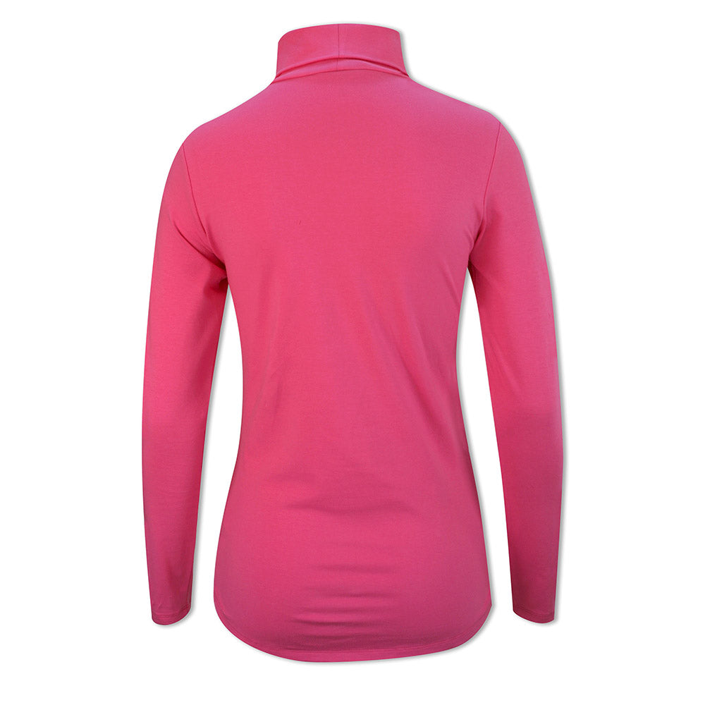 Glenmuir Ladies Long Sleeve Cotton Roll Neck for Graceful Layering with Everyday Comfort