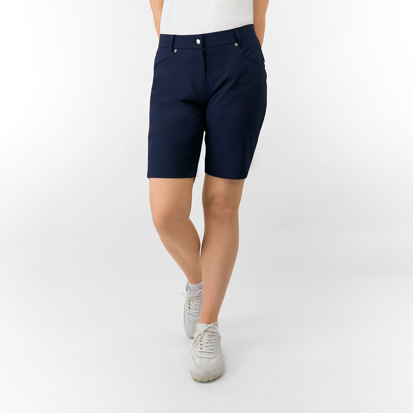 Pure Golf Ladies Classic Lightweight Shorts in Navy
