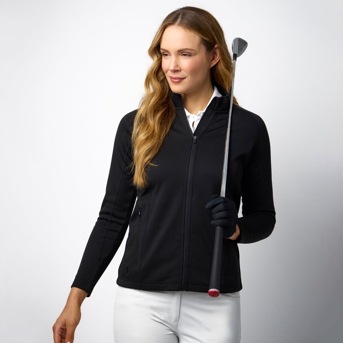 Glenmuir Ladies Black Mid-Layer Jacket - The Effortless Layer for Life Outdoors